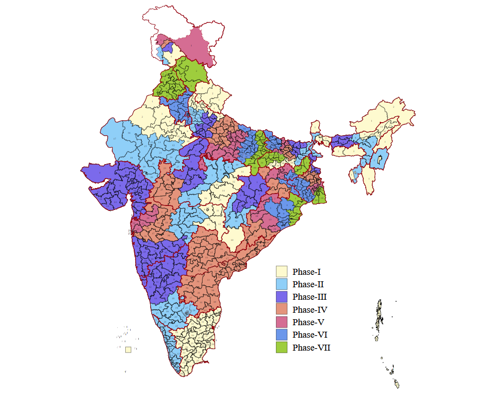 2024 Lok Sabha Elections to be Held in 7 Phases